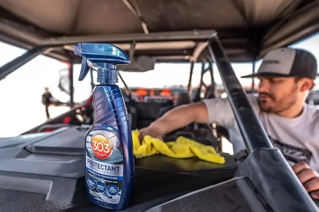 303 Protectant used on car leather seats for protection and shine