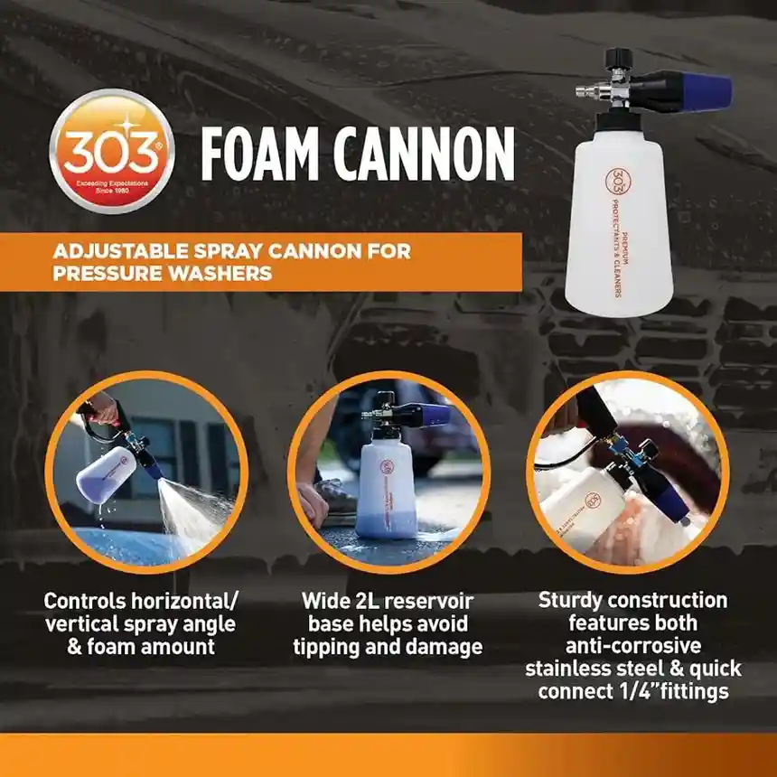 303 Products Foam Cannon for Pressure Washer, Heavy Duty Foam Gun
