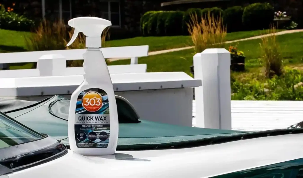 Give your vehicle a brilliant shine in minutes with 303 Quick Wax easy to apply, streak-free, and packed with UV protection for lasting gloss.