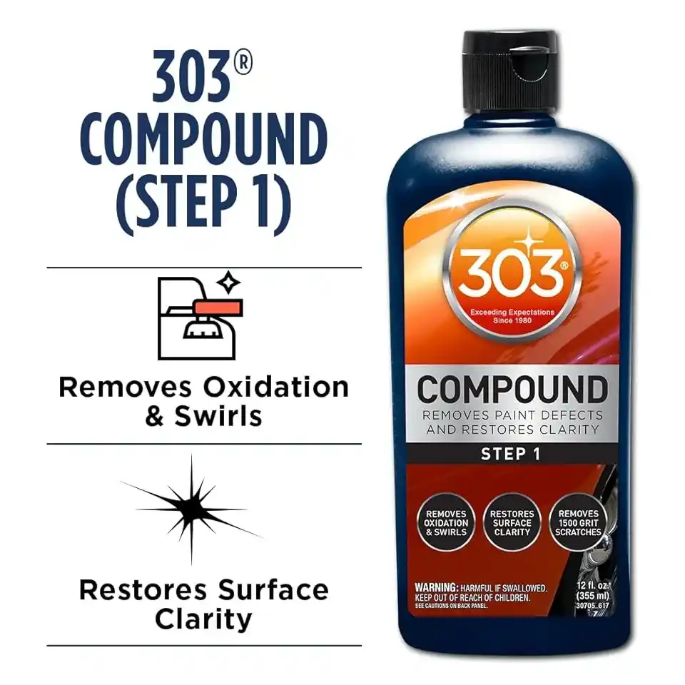 303 Products Compound  Removes Paint Defects and Restores Clarity Removes Oxidation and Swirls
